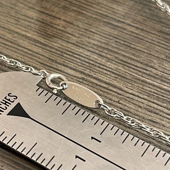 Vintage Whiting & Davis Frosted Floral Cameo, Silver-tone Chain - Picture 10 of 16